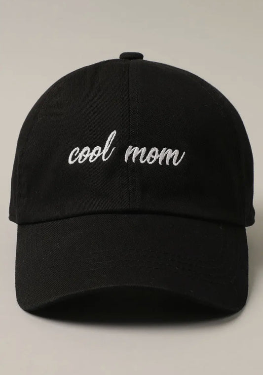 Cool Mom Baseball Cap- Black (PRE-ORDER)