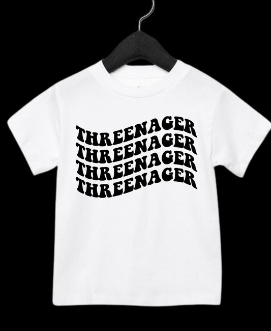 “Threenager” Birthday Tee (MTO)